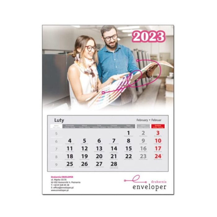 kalendarze jednodzielne 2023